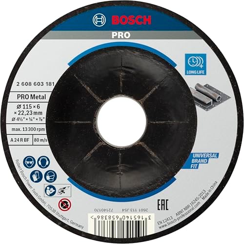 Bosch Professional 1x Disco de Desbaste Acodado Standard for Meta...