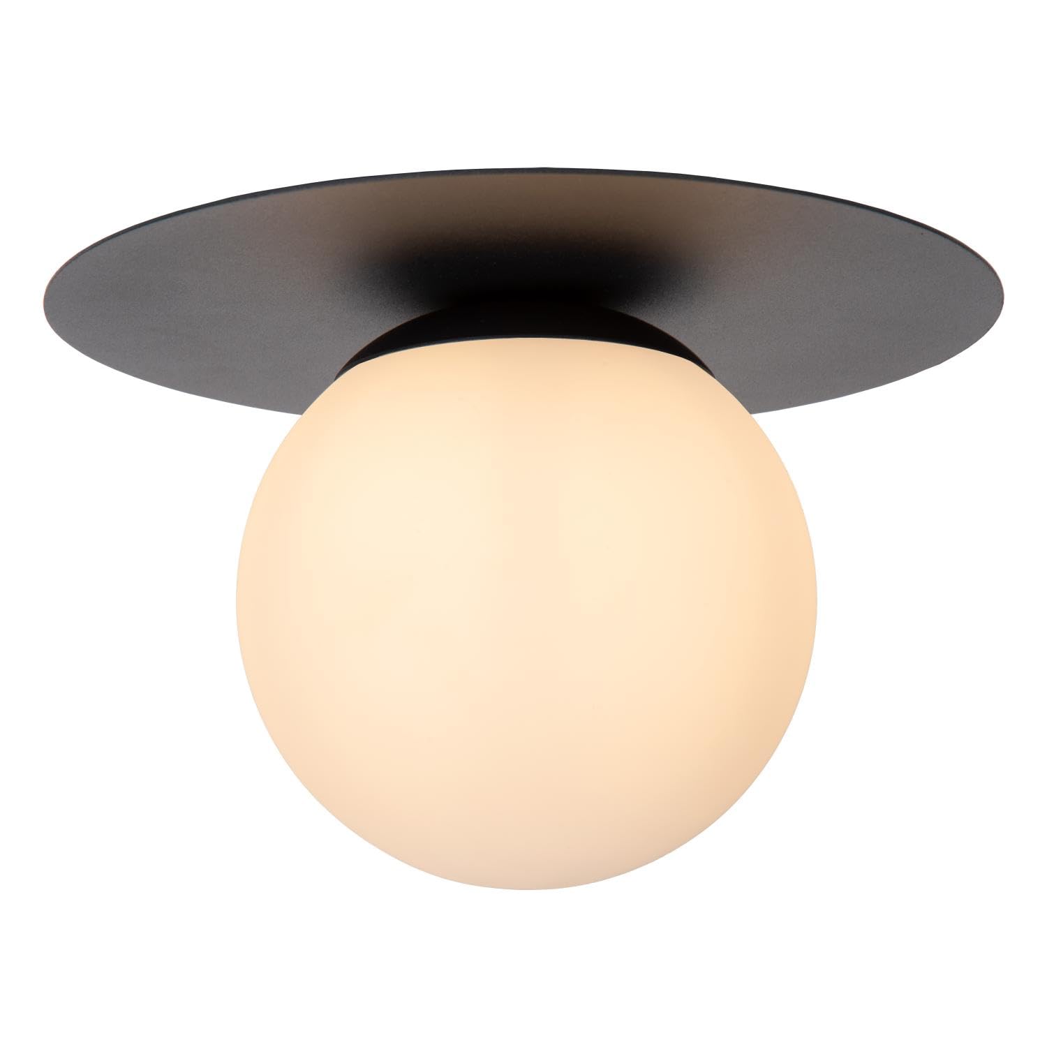 LUCIDE TRICIA - Plafonnier - Ø 25 cm - 1xE27 - Noir