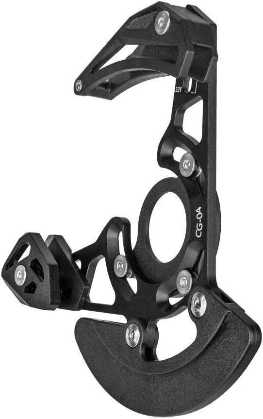 Chain Guide Stable, Derailleur Guard Protective, Single Deck Crankset Fit 32T 38T for Mountain Bike DH Soft Tail Frame and Daily Riding Protection Use