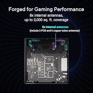 ASUS ROG Strix GS-BE12000 WiFi 7 Gaming Router - Tri-Band, 12Gbps, Mesh — photo 4 of 6