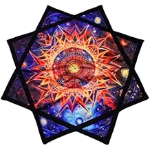 Flowstar Beginners Flow Star Spinning Cloth Easy to Rotate Sided Print Double Stitched Flow Toy Dapo Star Meditation Style-18