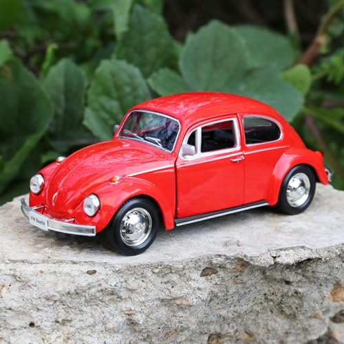 imtfzct 1/36 Volkswagen Käfer (VW Beetle) Casting Auto Modell, Zinklegierung Spielzeug Auto für Kinder, Zurückziehen Fahrzeuge Spielzeug LKW für Kleinkinder Kinder Jungen Mädchen Geschenk