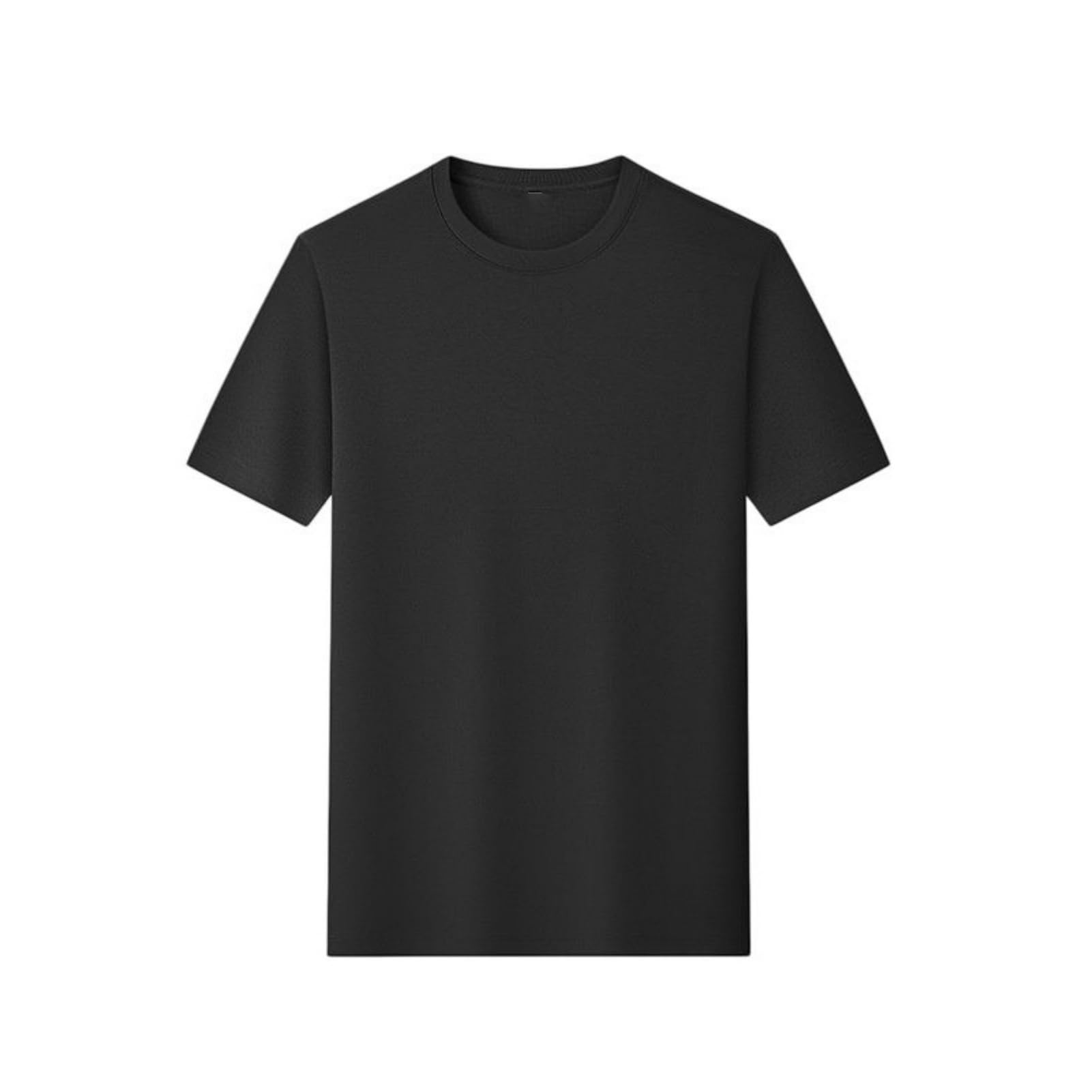 T-shirt da uomo a maniche corte in cotone patchwork girocollo per allenamento corsa all'aperto