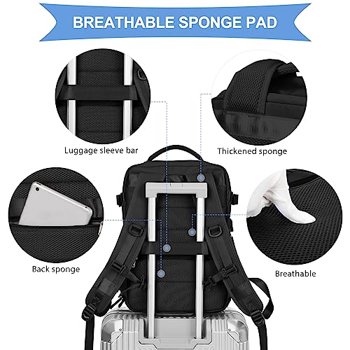 Mochila coowoz de viagem esportiva unissex, bagagem de cabine, aprovada por companhias aéreas, para