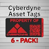 Cyberdyne Asset Tags (Vinyl Decal Sticker, Car laptop window tumbler water bottle) logo symbol