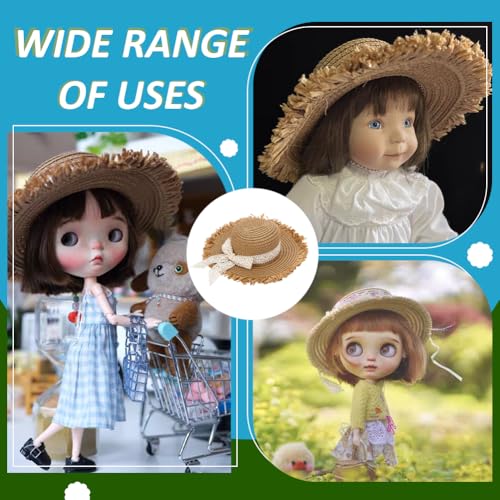 FINGERINSPIRE Mini Strohhüte Zum Basteln 87.5mm Durchmesser Kleine Strohhüte In Burlywood Farbe Mit Weißer Schleife Kleine Cowboy DIY Dekorationen Strickzubehör Gewebte Kappe Zum Selbermachen