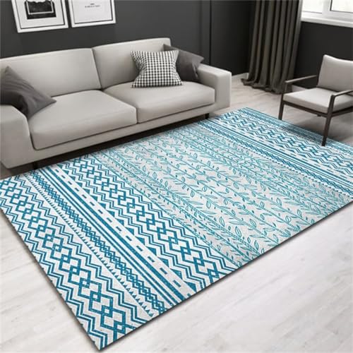Tapis de chambre haut de gamme à lignes géométriques épurées