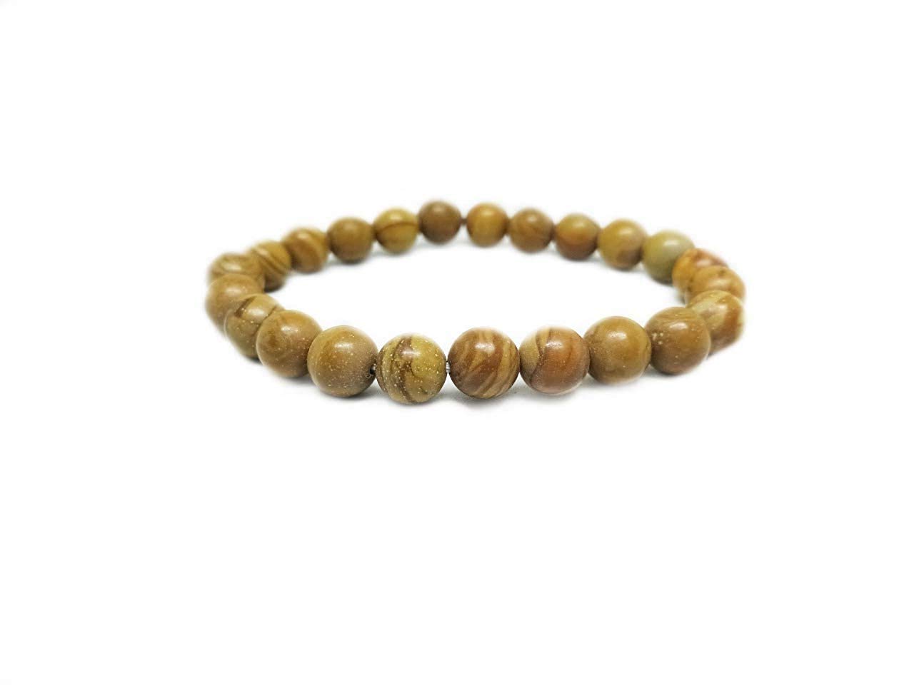 Marka Jewelry Natural Wooden Agate Beads Bracelet 8 mm Beads Reiki Crystal Healing Bracelet for Men and Women (B08KJ5ZLHG) Amazon Price History, Amazon Price Tracker