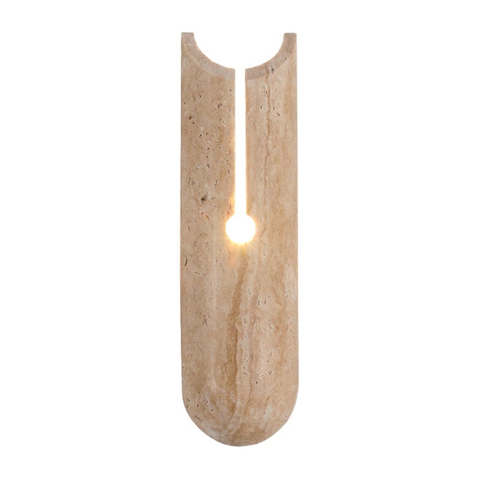 VALORCIRONA Lamps Yellow Hole Stone wall lamp Wabi-sabi Cream Style Creative Bedside Simple Living Room Bedroom Background wall stairwell(Warmlight3000K)