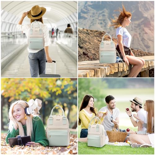 Image of LOVEVOOK Mini Backpack for Women Stylish Waterproof Backpack Purse with USB Port, Cute Daypack for College Travel Party