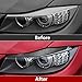 2PCS Headlights Eyebrows Car Eyelids Stickers Carbon Fiber Trim Cover fits for BMW 3 Series Accessories - ONLY for E90 2009-2012