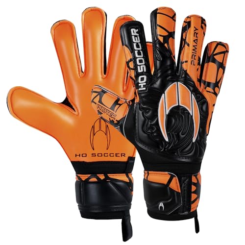 Gants de gardien de but HO Soccer Primary Protek FL AXIAL orange noir unisexes
