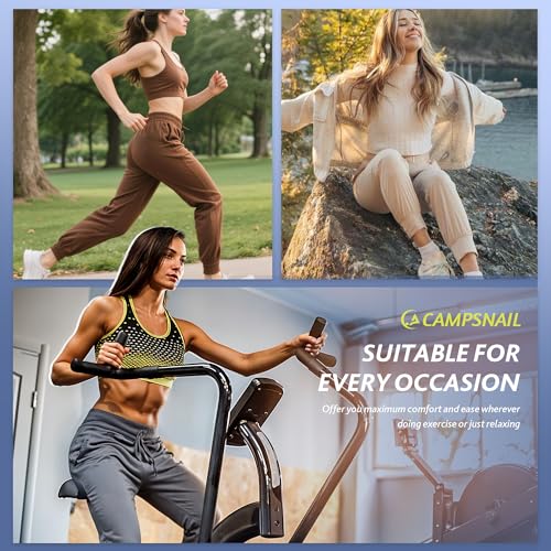 CAMPSNAIL Joggers for Women with Pockets - Womens Sweatpants Yoga Lounge Relaxed-fit Pants for Workout Running