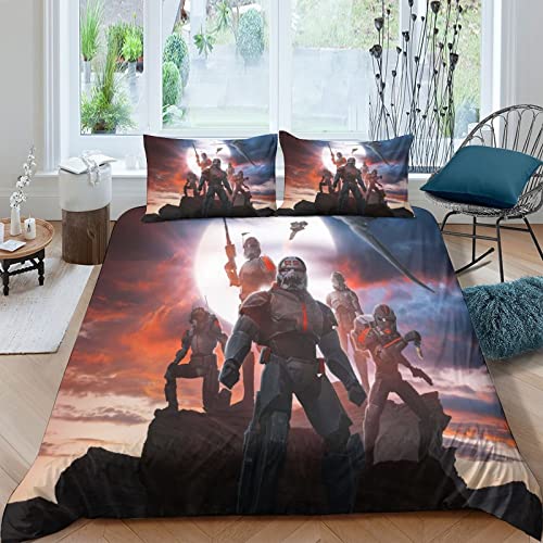Ropa De Cama De Star-Wars,Funda De Edredón De Microfibra Suave Anti-alergias, Diseño De Impresión...
