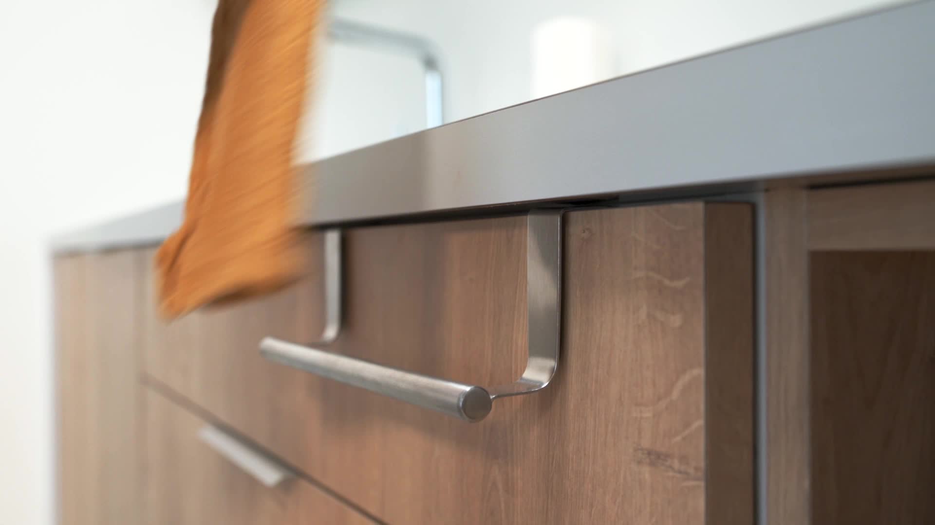 Porta Asciugamani Da Appendere - Barra Per Strofinacci Senza Forare, Acciaio Inox - Foto 2