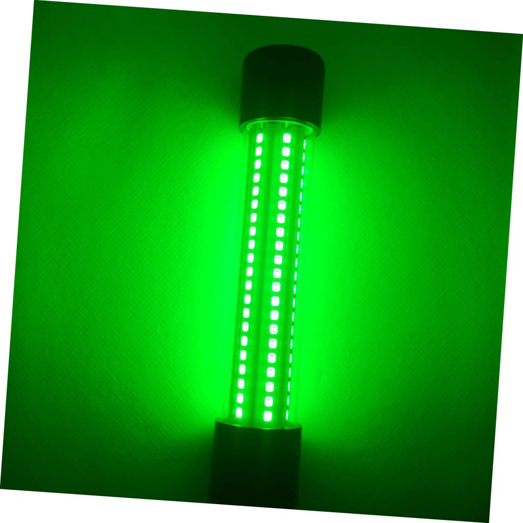 NOLITOY Lámpara De Pesca Submarina Verde 13w Portátil Luz De Pescado Eficaz 12-24v para Pesca Nocturna y Agua Dulce y Salada Deportiva