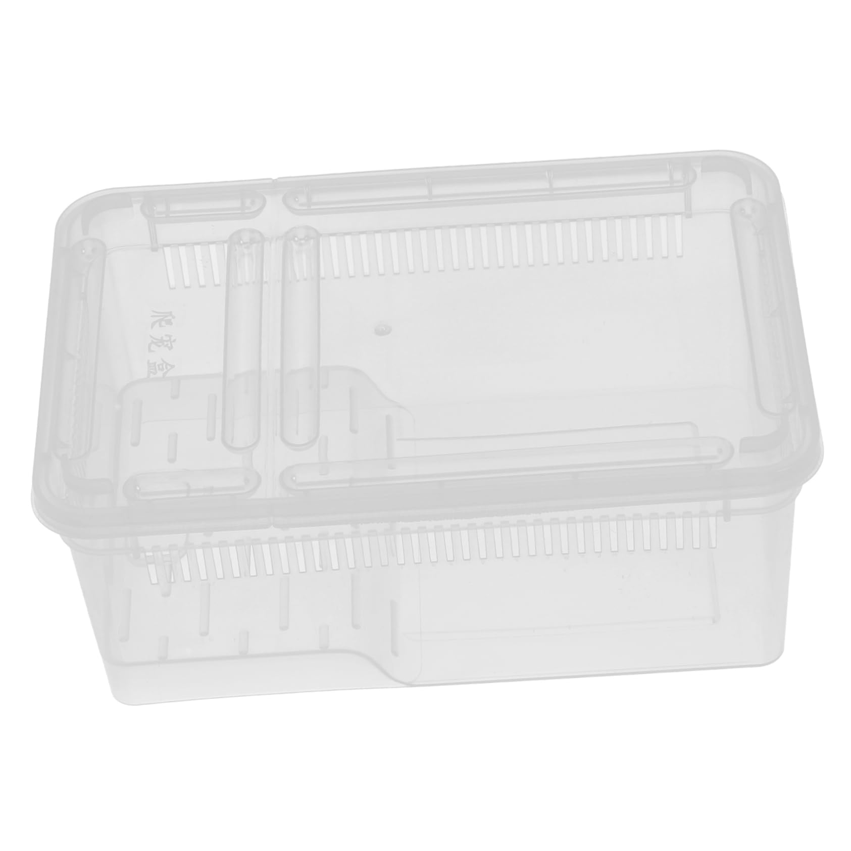 Plastic Reptile Terrarium for Lizard and Frog Feeding Box