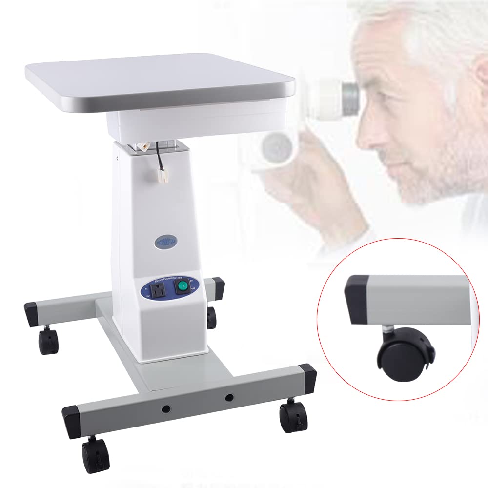 Tavolo per strumenti di optometria ottica, Tavolo di sollevamento da lavoro regolabile in altezza, Tavolo per strumenti motorizzato, 40 x 48 cm, Attrezzatura per optometria elettrica