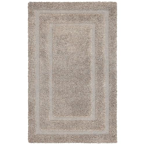 Image of Urban Modern Decor Features 7x10 Feet Modern Soft Shaggy Carpet Thick, Fluffy & 2 inch Pile Shag Rug for Your Kids Room, Bedroom & Livingroom(7x10 feet, Beige Beige)
