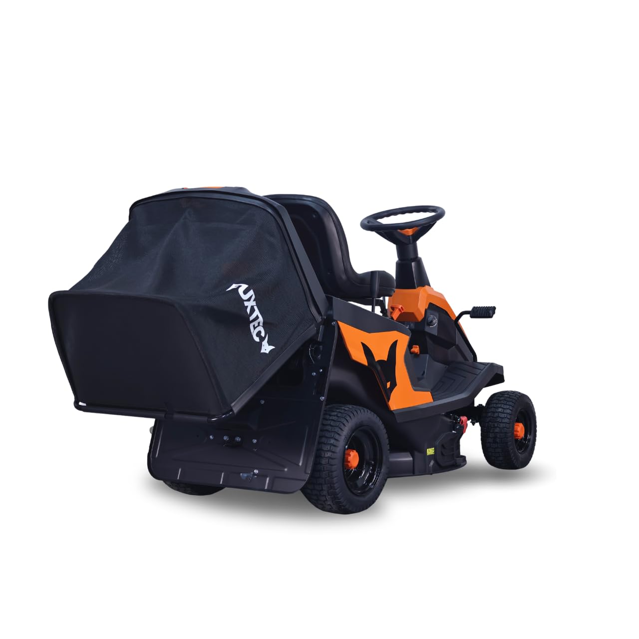Tondeuse Thermique autoportée FUXTEC FX-RMR66, Tracteur de pelouse eStart, 2500 m2, Largeur de Coupe 66 cm, 6 CV, bac 150 L, Hauteur de Coupe réglable, pour Grandes Surfaces