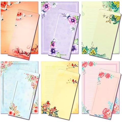 ANZON MORIES A4 Liniert Florentina Briefpapier und Briefumschläge Set Cover