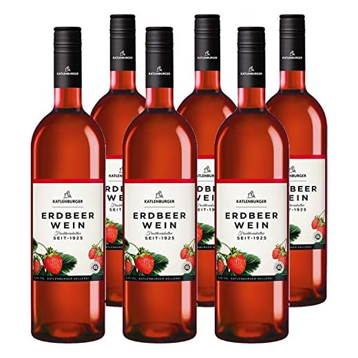 My Passion - Red Wine / Rotwein 4 Katlenburger Fruchtwein Erdbeere 6x 0,75l, reiner Fruchtwein, Beerenwein, lieblicher Obstwein mit ausgeprägtem Erdbeergeschmack, 8,5% vol.