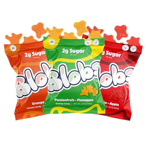 Blobs Healthy Candy, Low Sugar &amp; High-Fiber Gummies, Variety Pack