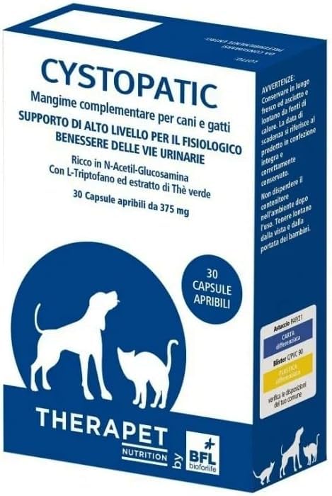 CYSTOPATIC 30 capsule - Benessere Urinario Per Cani e Gatti