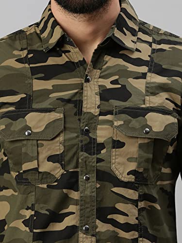Image of Peppyzone Men's Regular Fit Cargo Shirt