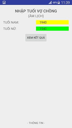 Xem tuổi vợ chồng