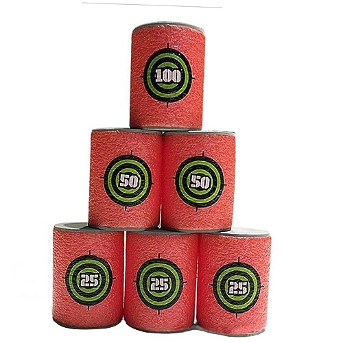 KOMBIUDA Eva Target Toys for Kids Shoot Function 6 Targets Per Set for War Game