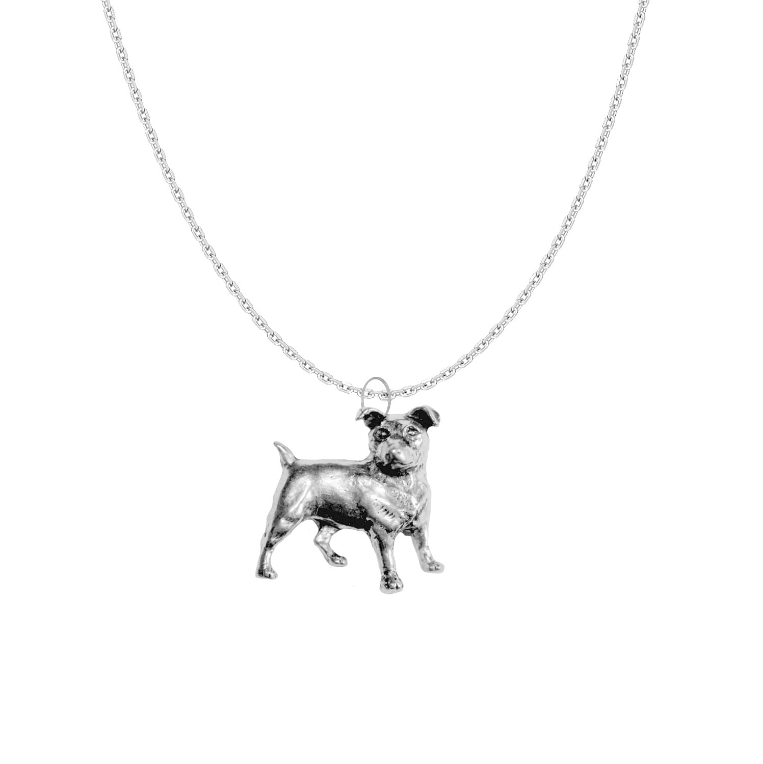 D13 Jack Russell Terrier PENDENT REAL 925 sterling silver Necklace Handmade 20 inch chain with prideindetails gift box