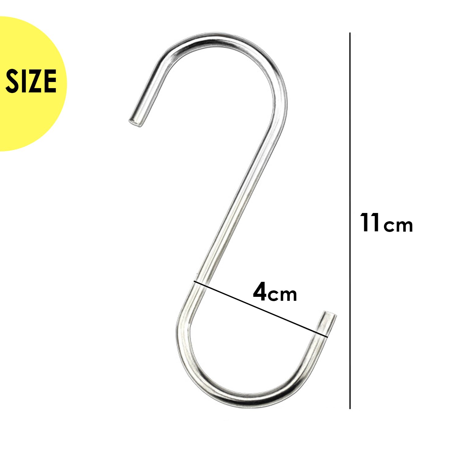 Amazon.co.jp: S字フック 4cm×9cm-5個セット Sフック 大 ステンレス S
