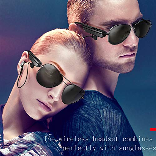 Óculos de sol inteligentes, Andoer Óculos de sol com fone de ouvido Bluetooth inteligente A8 Homens