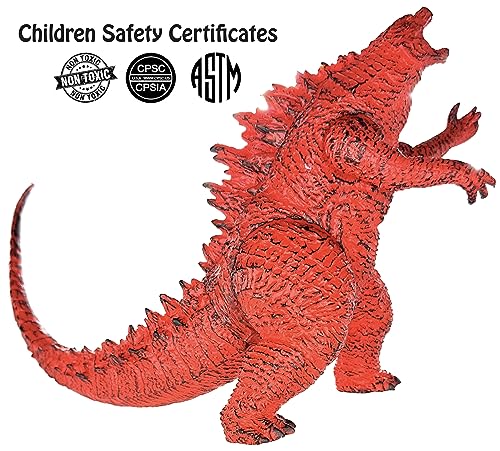 Image of TwCare Fire Godzilla vs. Kong 2021 Toy Burning Action Figure: Flaming King of The Monsters, Movie Series Movable Joints Soft Vinyl, Travel Bag