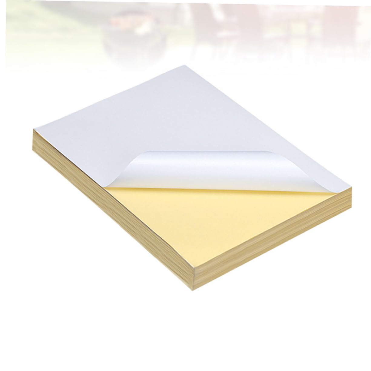 SHINEOFI 100piezas Papel Adhesivo Imprimir Etiqueta Autoadhesivo Para y Escuela Compatible Impresoras De Inyección De Tinta y