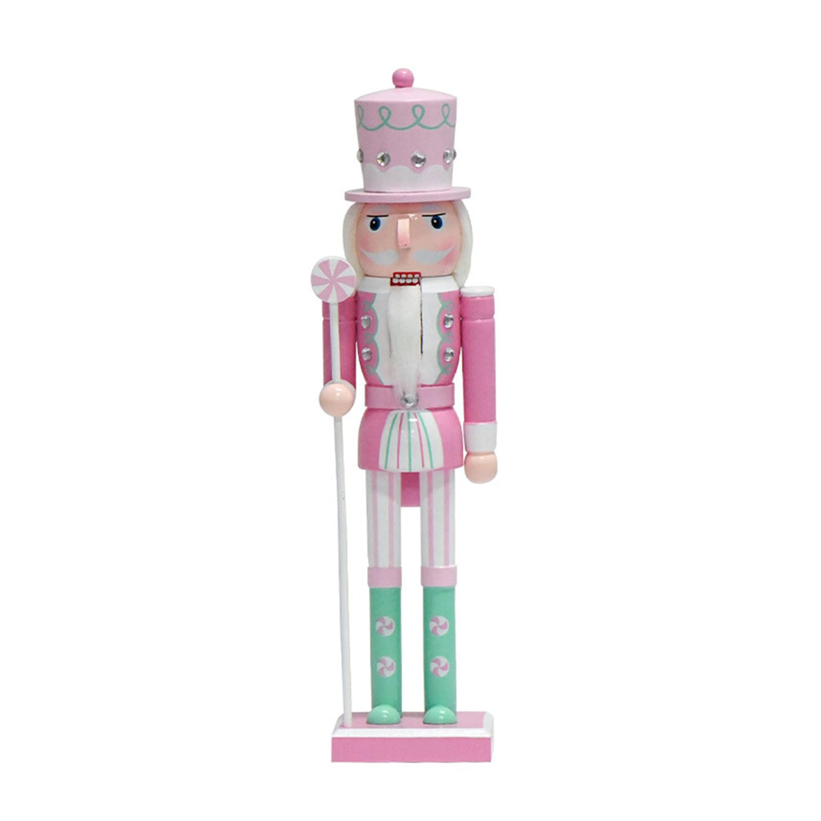 Hsioluted Wood Nutcrackers Soldier Statue Candy Puppet Ornament Christmas Decorations Home Holiday Decors 2024 Year Gift Nutcrackers Decorations