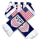 rosulasi USA Soccer Scarf of 2026 Double Sided American Flag Print Scarf Blue White Flannelette Shawl Can be as Soccer Gift Fashion Accessories for Men and Women