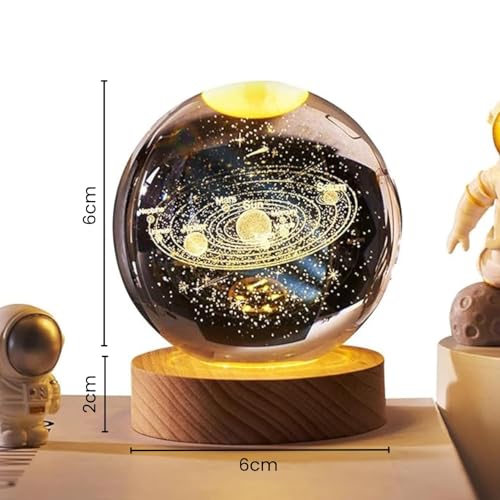 Image of Desidiya Combo of Astronaut Galaxy Projector Night Light & Universe Crystal Ball LED Light Space Lamp for Kids' Bedroom, Gaming Room, Home & Party Decor, Adjustable Head Lights for Office Decoration