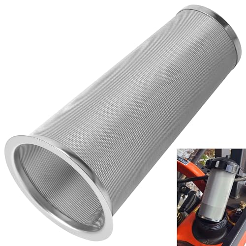 304 Stainless Steel Cone Shaped Fuel Tank Filter Strainer Compatible with Kubota BX1880, 2360, 24, 25D, 2380, 23s, 2680