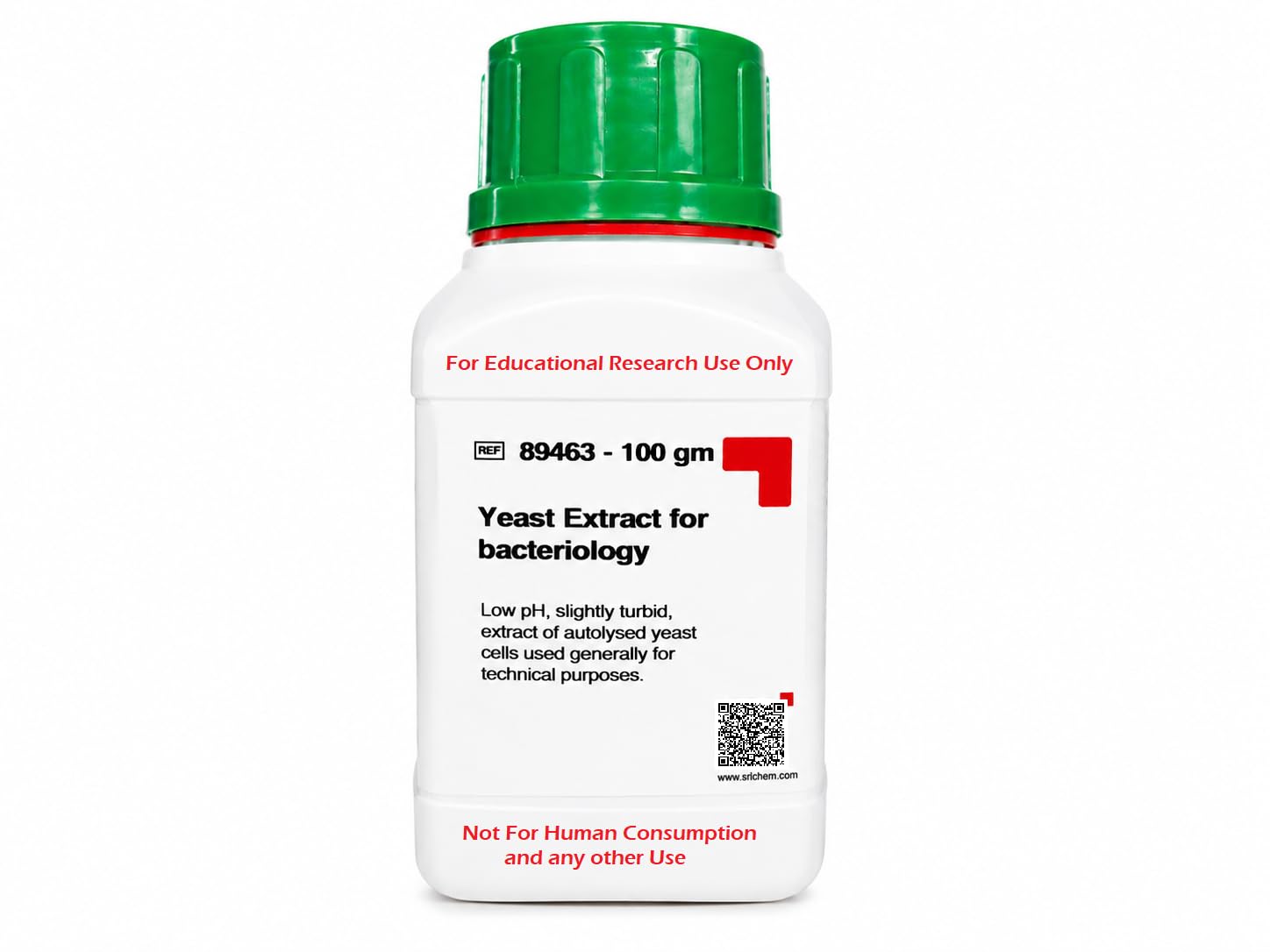 SRL Yeast Extract for Bacteriology, 100gm, CAS : 8013-01-02, Storage: 8 to 25°C (Cool & Dry Area), Shelf Life: 36 Months, for lab and industrial use-image-29