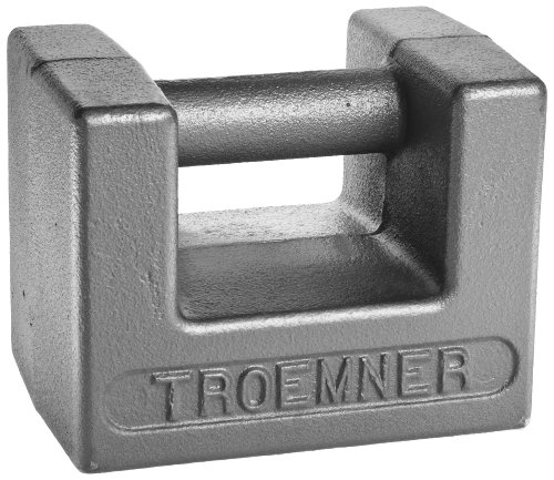 Ohaus Cast Iron ASTM Class F Pipe Handle Weight, 2kg