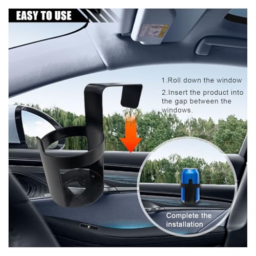 Portavasos universal negro para carro 2 piezas miniatura 6