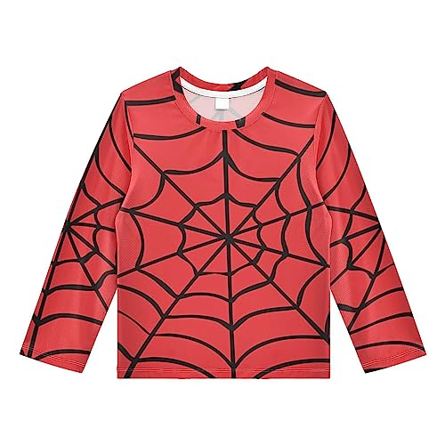 CaTaKu Boys Swim Shirt Toddler Rash Guard Long Sleeve Swimsuit for Boys Girls UPF 50+ 3-12T