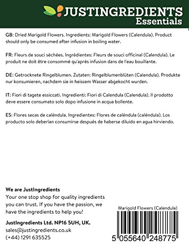 JustIngredients Essentials Marigold Flowers Calendula 500 g - Image 3