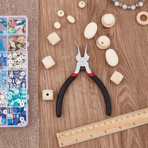Miniatura 5 de Superfindings Alicates De Aleación De Cromo Vanadio Con Punta Plana Ancha Y Mandíbula Suave - Pico De Pato Fino Para La Fabricación De Joyas