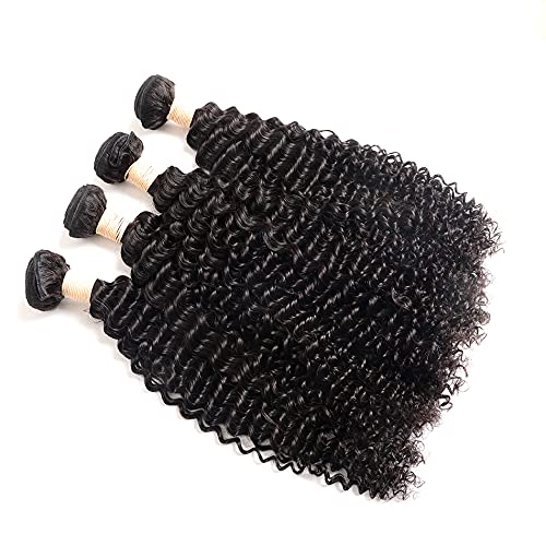 18 20 22 24 Deep Wave Human Hair 4 Bundles Double Strong Weft 100% Brazilian Virgin Unprocessed Human Hair Extensions Double Strong Weft #TOP2