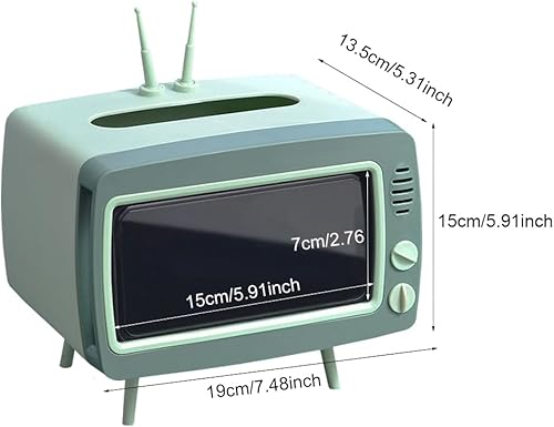 Miniatura 2 de Divertido y lindo soporte para caja de pañuelos de TV, caja de pañuelos cuadrada multifuncional para todos los teléfonos inteligentes, servilleteros