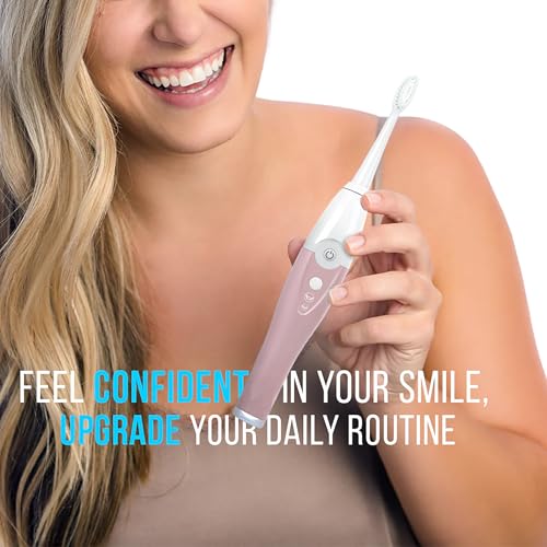 Image of Tao Clean UV Sanitizing Sonic Toothbrush and Cleaning Station, Electric Toothbrush, Dual Speed Setting, Pink Blush