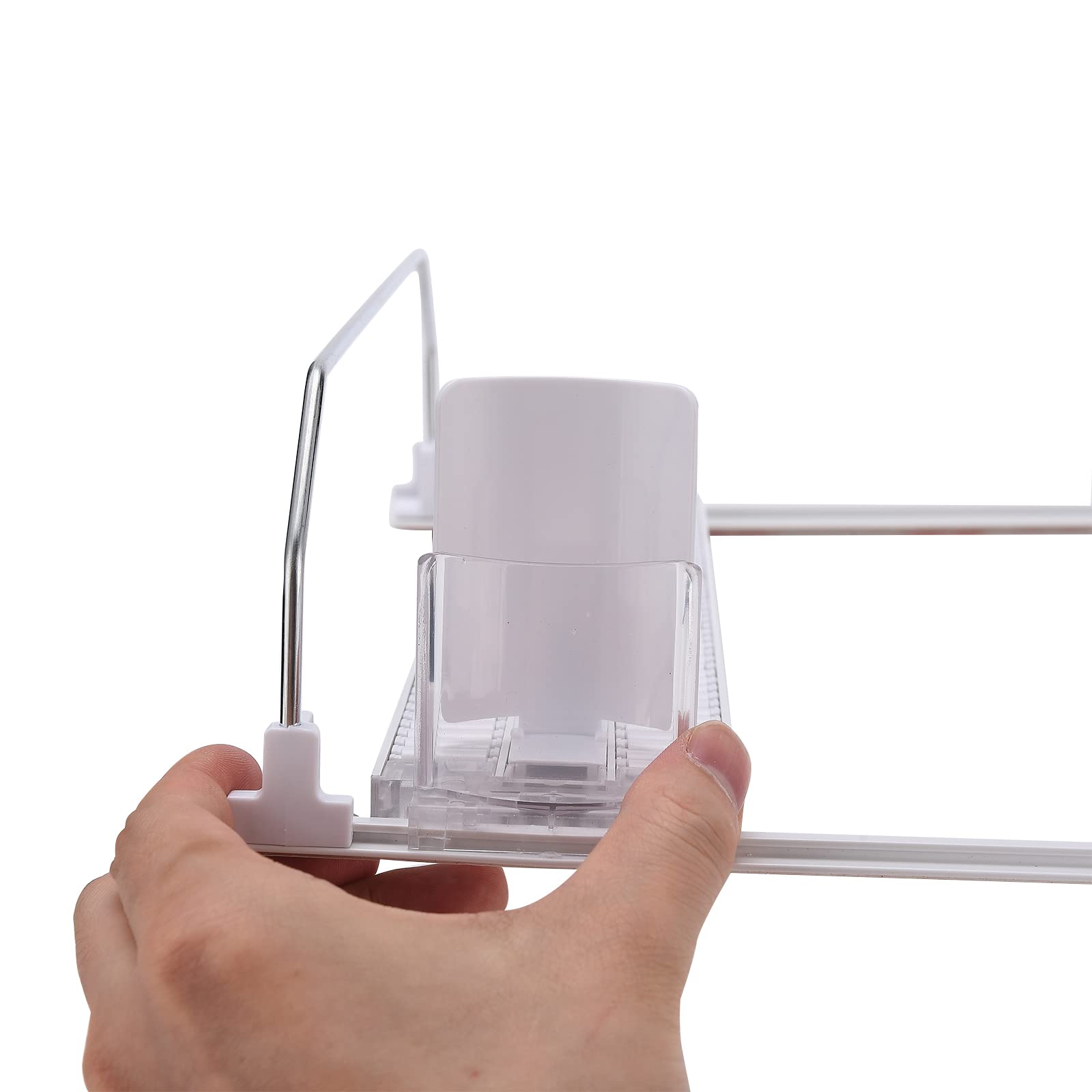 Organizadores de Latas de Refresco Autoempujantes, Organizadores de Bebidas Minicloss para Nevera, Almacenamiento de Bebidas con Resorte, Dispensador Automático de Latas con